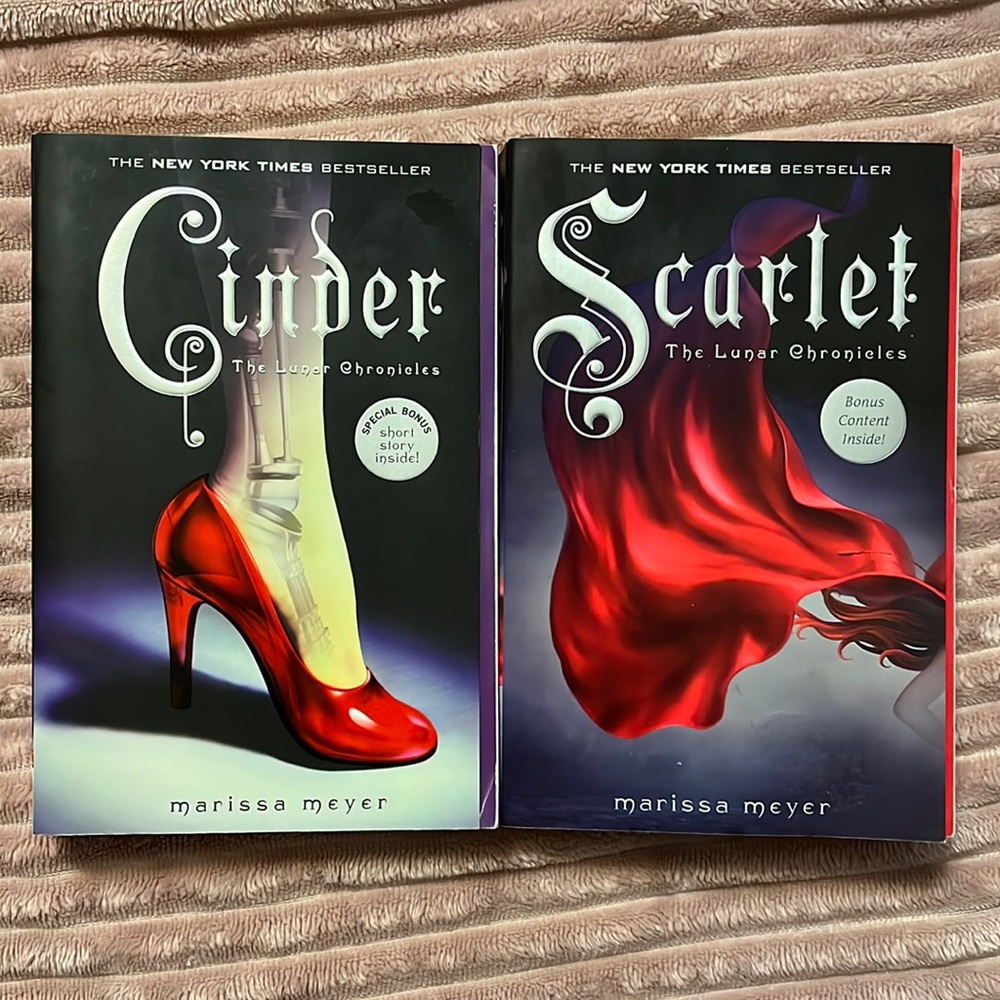 Cinder and Scarlet from The Lunar Chronicles Books